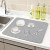 REGALWOVEN Large Diatomaceous Stone Dish Drying Mat for Countertop Dishes, and Utensils 1 Pc - 2 of 4