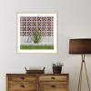 Amanti Art Mid Century Breeze Block Wall with Cactus by Tom Windeknecht Wood Framed Wall Art Print - 4 of 4