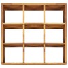 vidaXL Herb Garden Raised Bed in Solid Acacia Wood with Oil Finish, Rustic Design, 9 Pockets, Easy Assembly, 23.6" x 23.6" x 5.9" - 4 of 4