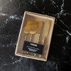 Soren 4-Piece Sleek Forged Brass Charcuterie Cheese, Pie Desert Serving Spatula & Knives Gift Box Set - 3 of 4