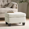 Grungis Benches with Birch Wood Legs,Smooth Upholstered  Ottoman,Ottoman Bench for Living Room,Bedroom - 2 of 4