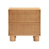 TOV Furniture Miles Natural Rubberwood Nightstand - 3 of 4