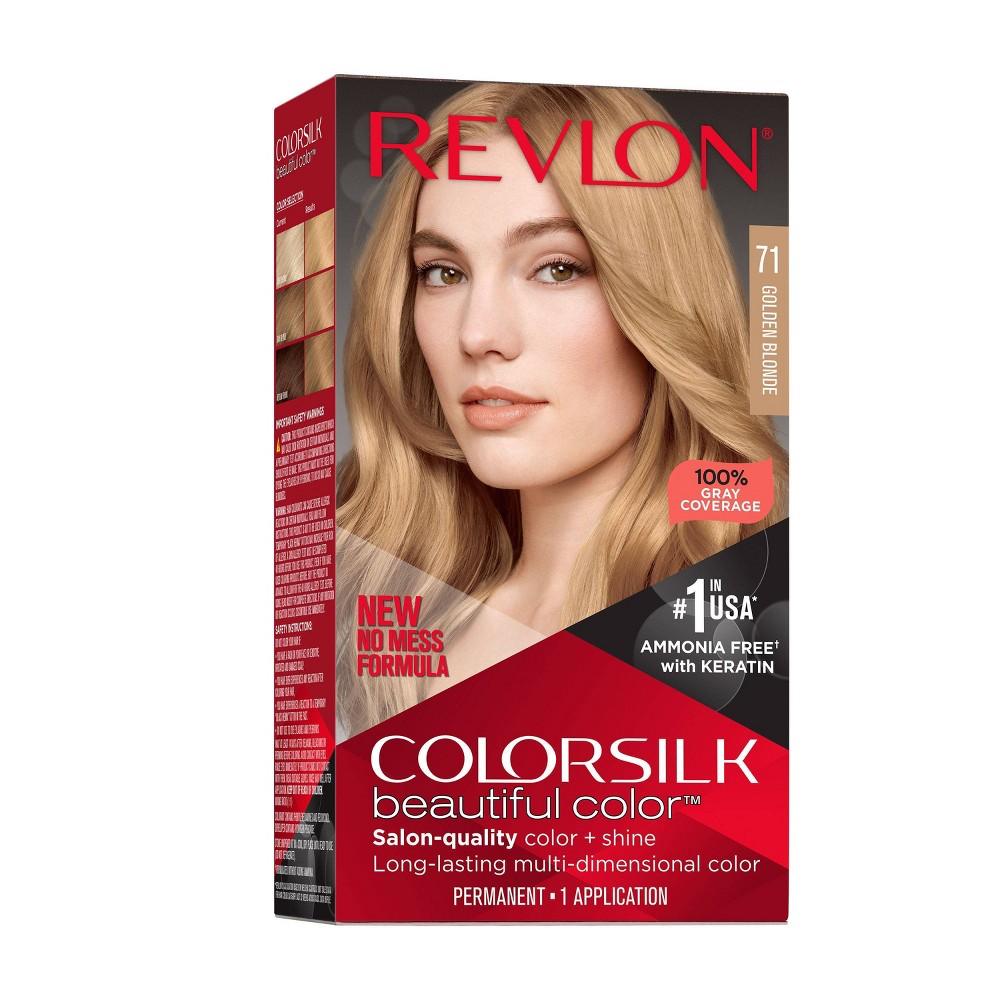 Revlon Colorsilk Beautiful Color Permanent Hair Color - 71 Golden Blonde - 4.4 fl oz