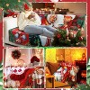 Lomsoe Santa Claus & Snowman Flannel Blanket Cozy Warm Throw Blanket with Holiday Themed Print Christmas Gift for Winter Couch Sofa Bed Home Decor - 3 of 4