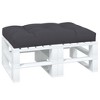 vidaXL Pallet Cushion Anthracite 100% polyester 47.2 x 31.5 in - 3 of 4