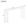 Simple Modern Wooden Porch Console Table,Semi Cylindrical Legs Design Console Table,Console Table For Entrance Living Room-Cuddlewood - 4 of 4