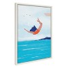 Kate and Laurel Sylvie Jump Framed Canvas by Maja Tomljanovic, 18x24, White - 2 of 4