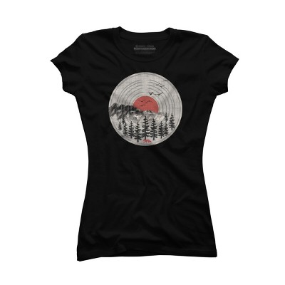 Junior's Design By Humans Vinyl Nature Tunes By Maryedenoa T-Shirt
