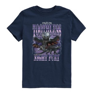 Boys' - How To Train Your Dragon - Toothless Collage Short Sleeve Graphic T-Shirt - 1 of 4