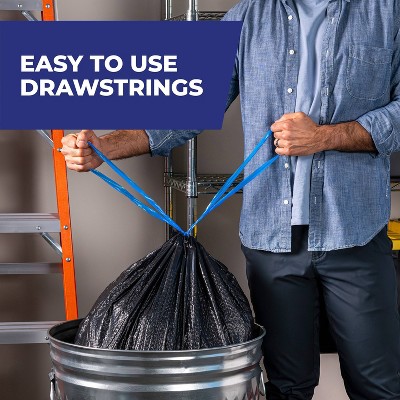 Hefty Multi Purpose Drawstring Fabuloso Trash Bags - Watermelon - 30 Gallon - 34ct