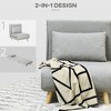 NicBex Convertible Sleeper Chair,2-in-1 Multi-Functional Folding Sofa Bed,Modern Couches with  Adjustable Backrest for Living Room,Beige/Light Gray - 4 of 4