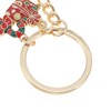 Unique Bargains Christmas Keychain Double Ring Zinc Alloy Colorful 3.15" 1 Pc - 3 of 4