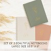 Aesthetic Spiral Notebook Set of 3 For Women Large College Ruled Journal/Notebook with Perfect Supplies to Stay Organized at Work or School - 3 of 4