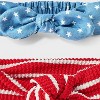 Baby Girls' 2pk 4th of July Denim Stars and Stripes Headband - Cat & Jack™ - 3 of 3