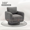 COLAMY Swivel Chair, Upholstered Barrel Accent Chair for Living Room,Single Sofa, Armchair Chair - 3 of 4