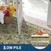 Modern Foldable Area Rugs, Vintage Striped Washable Low Pile Carpet Indoor Easy Care Soft Non Slip Rug for Bedroom Living Room Entryway - 4 of 4