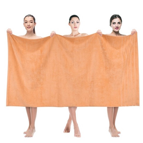 American Soft Linen 100% Cotton Jumbo Large Bath Towel, 35 in by 70 in Bath  Towel Sheet, Sky Blue