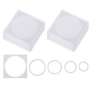 Unique Bargains Square Collector Coin Snap Holder with Foam Gasket 6 Pcs - 1 of 4