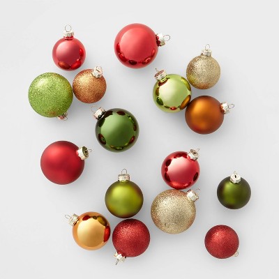 round glass christmas tree ornaments