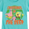 Girls' - SpongeBob SquarePants - Creatures Of The Deep Fitted Short Sleeve Graphic T-Shirt - 2 of 4