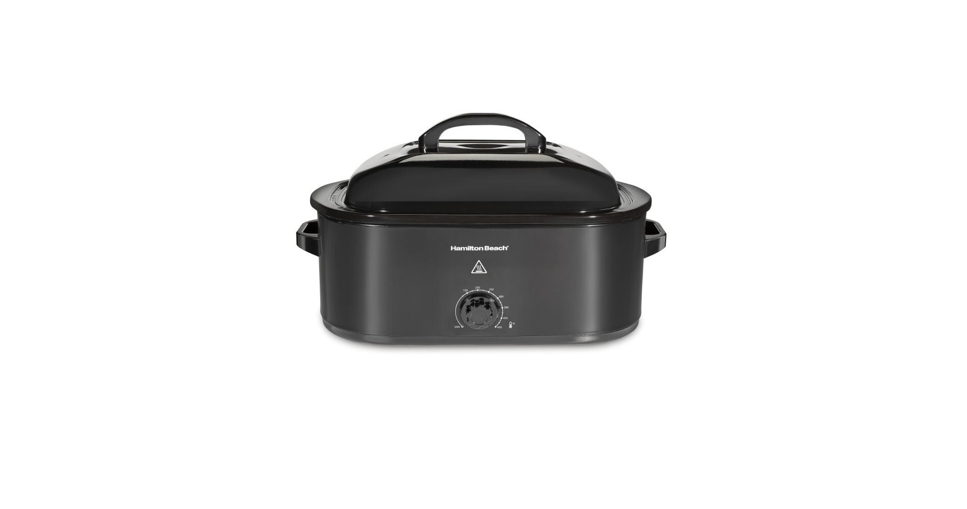 Hamilton Beach 20Qt Roaster Oven 32210: Metal, 3 Settings, 1450W, Bakes & Roasts, Hand Wash, Black, Slow Cooker Function