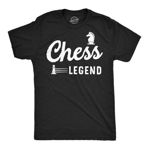 Мужские футболки Crazy Dog T-Shirts, Inc. Mens Chess Legend Funny T Shirt Sarcastic Graphic Tee for Men - Crazy Dog Men's T Shirt for Nerds Black S