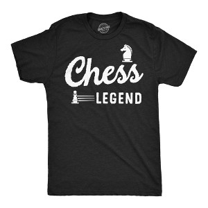 Mens Chess Legend Funny T Shirt Sarcastic Graphic Tee For Men - Crazy Dog Men's T Shirt - 1 of 4