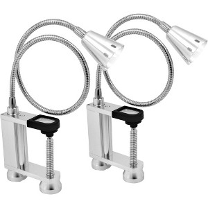Sorbus 2 Pack 22 Inch BBQ Grill 360 Degree Flexible Gooseneck LED Lights - Weather Resistant, Task Lighting Barbecue Grilling, Smokers, Griddles - 1 of 4