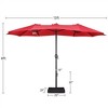 Yaheetech 13 ft Outdoor Patio Umbrella with Crank - 3 of 4