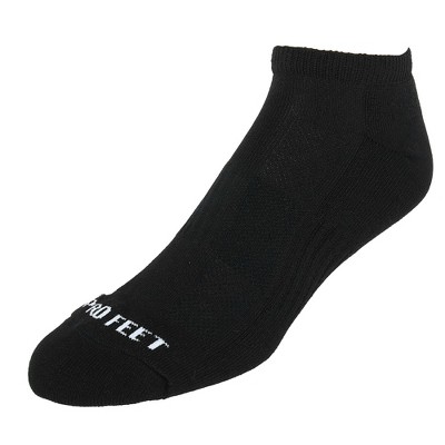 Pro Feet Men's Big And Tall Low Cut Socks (3 Pair Pack), Black : Target