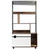LOVMOR Cat Litter Box Enclosure with Shelves,Hidden Litter Box with Scratching Posts, litter box furniture - 2 of 4