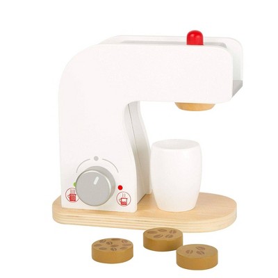 wooden coffee machine toy