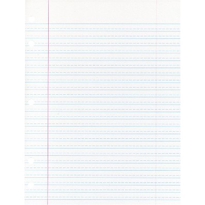 School Smart Ruled Cursive Handwriting Paper with Margin, 8 x 10-1/2 Inches, 500 Sheets