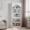 GustoWave 68.7" Tall Bookshelf wooden Arch Bookshelf, Farmhouse Arched Bookcase, , 5 Tier Bookshelves,for Living Room Office Library - 3 of 4