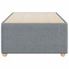vidaXL Twin XL upholstered Bed Frame - Light Gray, Fabric Bedstead with slats, Modern Design Mattress Base for Bedroom Furniture - 4 of 4