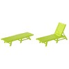 WestinTrends Poly Reclining Outdoor Patio Chaise Lounge Chair Adjustable (Set of 2) - 3 of 4