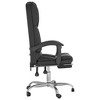 vidaXL Massage Reclining Office Chair Black Faux Leather - 4 of 4