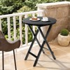 Karl Home 24 In.  Round Patio Folding Wood Table - 4 of 4