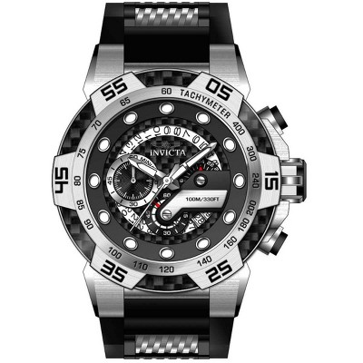 Invicta 36597 Men's Speedway Chrono Black and Silver Strap Watch