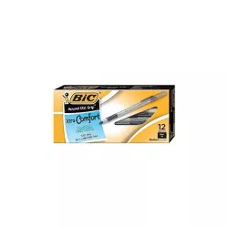 BIC Xtra Comfort Round Stic Grip Ballpoint Pens Medium Point Black Ink 382241