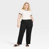 Women's Mid-Rise Straight Leg Relaxed Chino Pants - Universal Thread™ - 3 of 3
