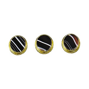 Bach Black and White Sardonyx Trumpet Finger Buttons 3-Pack - 1 of 1