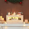HOMCOM Advent Calendar with 24 Drawers Countdown to Christmas, Lighted Wood-Effect Advent Calendar, Battery Operated for Holiday Decoration - 2 of 4