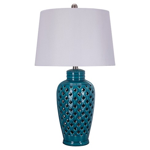 Blue ceramic deals table lamps