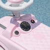 Vynxaria Blance bike, Foot to Floor Sliding Car with Horn, Steering Wheel &  Anti-Over-Backwards System for Toddler Ages 18-36 Months, Pink - 4 of 4