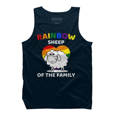 Adult Design By Humans Rainbow Sheep of The Family Pride By Tank Top