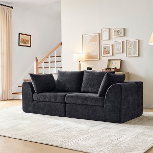 Boneless Sofa for Living Room, Cloud Couche, Upholstered Modular Sectional Sofa,No Assembly - 1 of 4