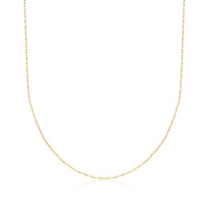 Ross-Simons 0.7mm 14kt Yellow Gold Rope-Chain Necklace - 1 of 4