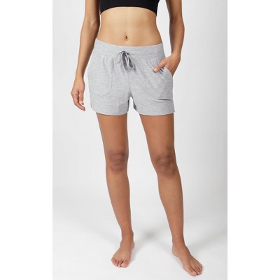90 Degree By Reflex Soft and Comfy Activewear Lounge Shorts with Pockets and Drawstring for Women 