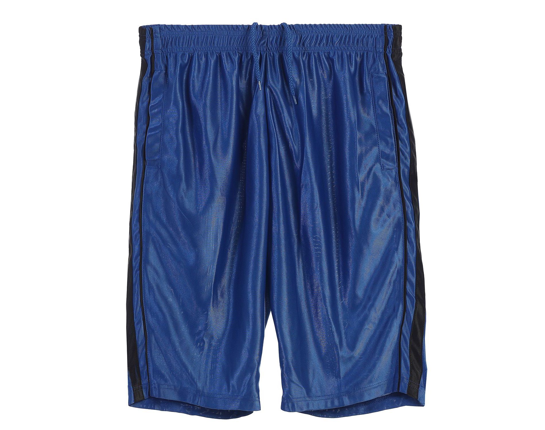 Gioberti Men's Sports Athletic Basketball Shorts, Elastic Waist, Royal Blue, Small